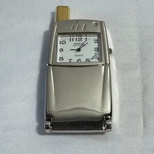 Breeze Collection Mini Clock Metal Cell Phone Flip Phone Japan MVMT Works Damage